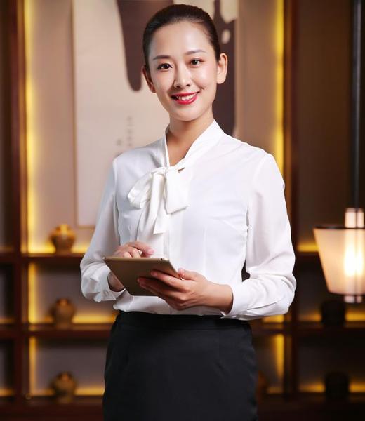 酒店接待收银员工作服 迎宾接待服务员特色服装 秋冬职业装